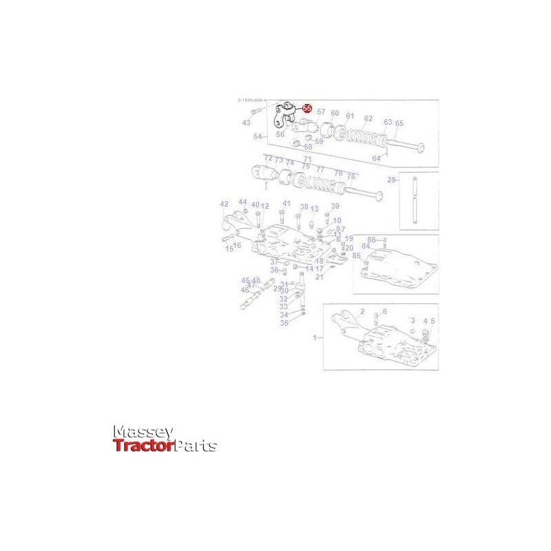 Massey Ferguson Link - 180973M2 | OEM | Massey Ferguson parts | Linkage-Massey Ferguson-Draft Control Components,Farming Parts,Hydraulics,Tractor Hydraulic,Tractor Parts