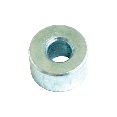 The Linkage Control Roller, known as Sparex Part No. S.41418, is a cylindrical metal spacer featuring a central hole, typically used in mechanical or construction applications.