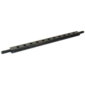 The Sparex Flat Drawbar (Cat. 2), measuring 781mm in length and featuring 11 evenly spaced circular holes designed to fit a Pin Ø 28mm, is a long, rectangular metal bar.