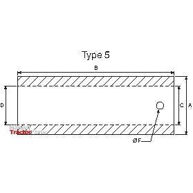 Loader Tine Bush -⌀51 x 130mm (&Oslash;40)
 - S.135611 - Farming Parts