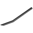 The "Loader Tine - Curved 550mm, (Round) - S.130723" by Sparex is a black cylindrical iron tool with a bent shape and a pointed end, featuring a curved tine designed for precision work or specific mechanical tasks.