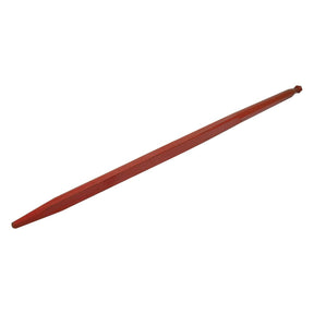 The Sparex Loader Tine - Straight 1400mm, with a thread size of M20 x 1.50 (Square) to fit as KK221154 - S.77004, is a long, red tool featuring a pointed tip at one end and a beveled edge at the other, designed for maximum torque of 450 Nm.