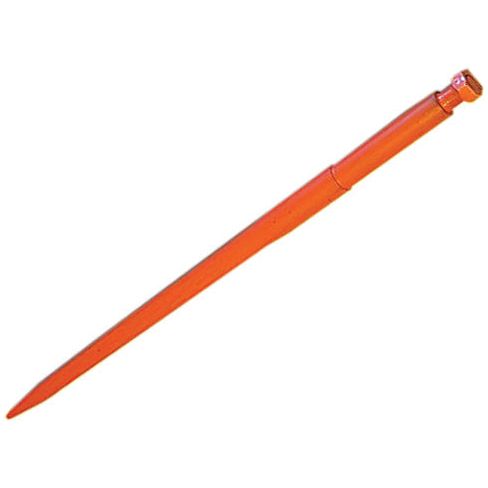 A Sparex Loader Tine - Straight 850mm, with a tapered square M22 x 1.50 thread size and a hexagonal head, is displayed against a white background.