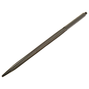 The Loader Tine - Straight 860mm (Star) - S.21508 by Sparex is a robust metal file with a tapered, pointed end and a flat, elongated body featuring a textured surface for filing. It offers an optimal pin fitting, ensuring precision in every use.