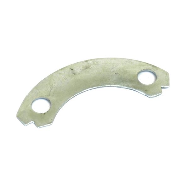 A semi-circular metal Lock Plate (Sparex Part No. S.42689) branded by Sparex, featuring two holes near the curved edge.