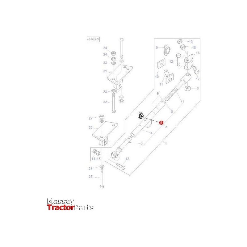Massey Ferguson Locking Pin - 3819396M91 | OEM | Massey Ferguson parts | Linkage-Massey Ferguson-Farming Parts,Linkage,PTO & Linkage,Stabilisers,Tractor Parts