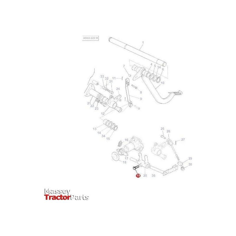 Massey Ferguson Locking Stud - 3771408M1 | OEM | Massey Ferguson parts | Clutch-Massey Ferguson-Axles & Power Train,Farming Parts,Levers & Selectors,Tractor Parts,Transmission