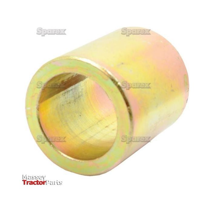 This is a cylindrical metal bushing featuring smooth inner and outer surfaces, likely intended for mechanical or automotive applications. The bushing, branded with "Sparex" and labeled as "Massey Tractor Parts," has an inner diameter of 36mm. It is specifically named the Lower Link Conversion Bush (Cat. 4 to 3) - S.20730.