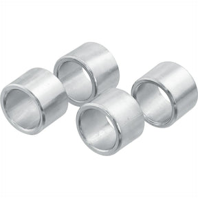 Four Sparex silver cylindrical Lower Link Conversion Bushings (S.1717), ideal for Stabiliser Replacement Pin Bush or Massey Ferguson applications, arranged on a white background.
