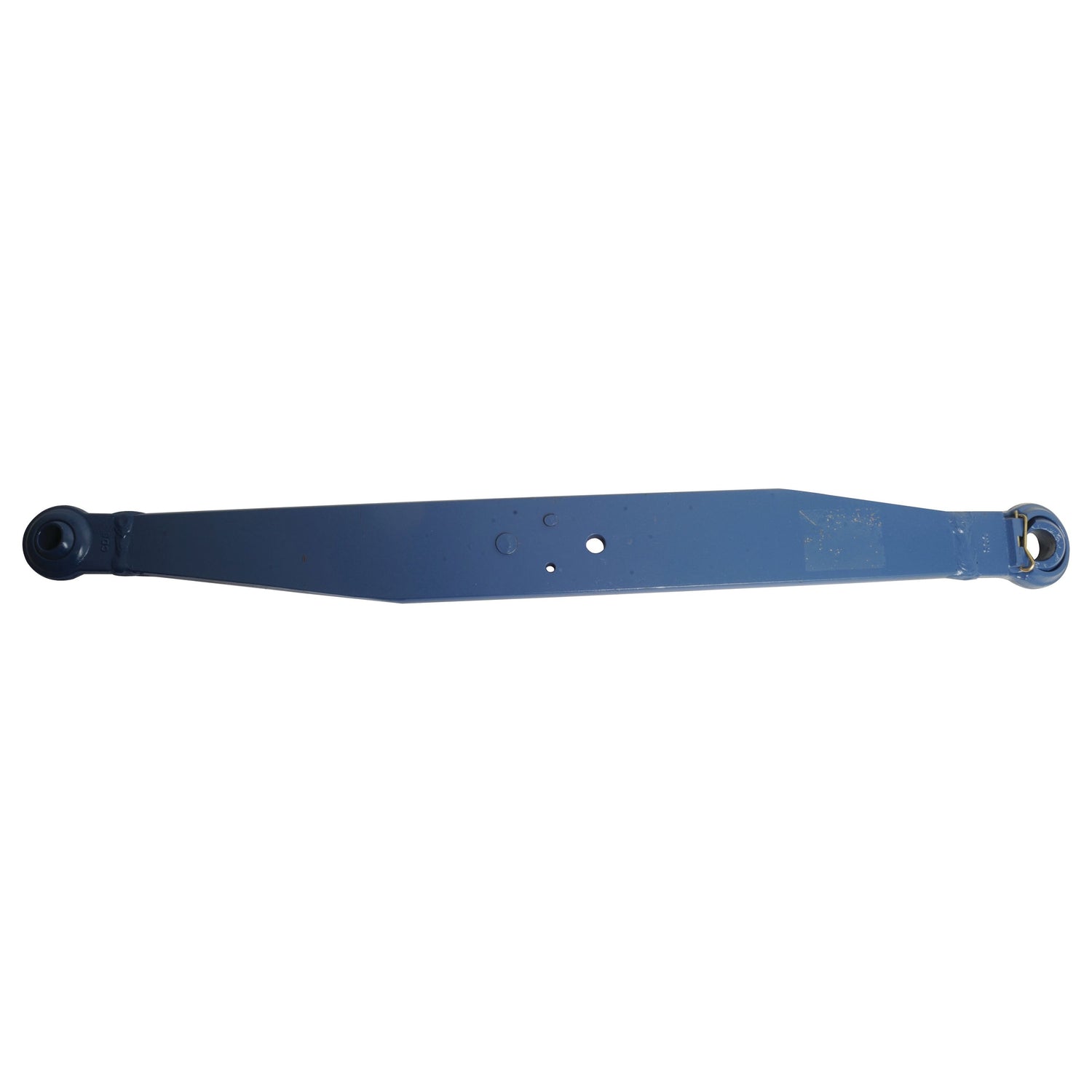 The Lower Link Lift Arm (Sparex Part No. S.60433) is a long, metallic horizontal bar with circular mounts at both ends, featuring ball diameters of 22mm and 28mm on the left-hand side, small holes in the center, and painted blue with Blue End Fittings, compatible with Ford New Holland.