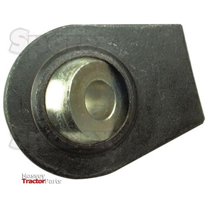 Close-up of a Lower Link Weld On Ball End (Cat. 1) with a central metallic circular component encased in a dark, triangular metal housing. The welding length is precise around the edges. The Sparex logo is visible in the bottom left corner, and this part is also known by its Sparex Part No.S.3373.

