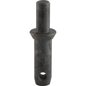 A cylindrical metal pin with a notch at the bottom and a wider central section, compatible as a Lower Link Weld On Implement Mounting Pin for Massey Ferguson machinery, measuring 22x137mm and known under Sparex Part No. S.506, Cat. 2.