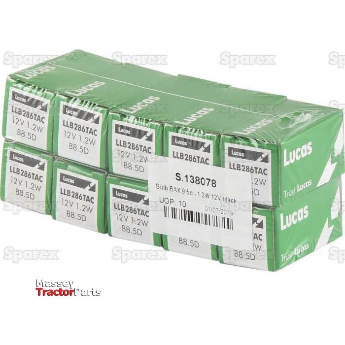 Halogen Side | Indicator Bulb, 12V, 1.2W, B8.5d Base
 - S.138078 - Farming Parts