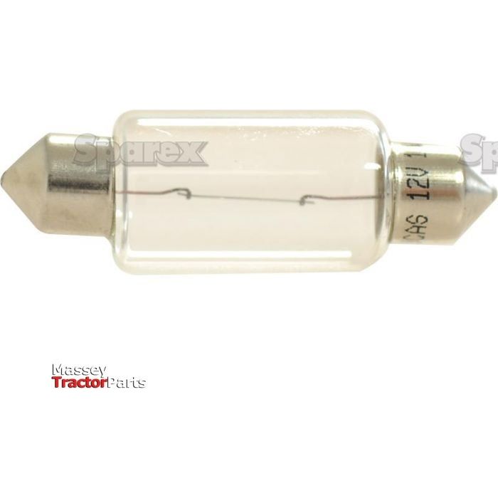 A 24V SV8.5 light bulb with metal caps on both ends. The branding "Sparex" is visible on the lower left, and its filament ensures optimal brightness.