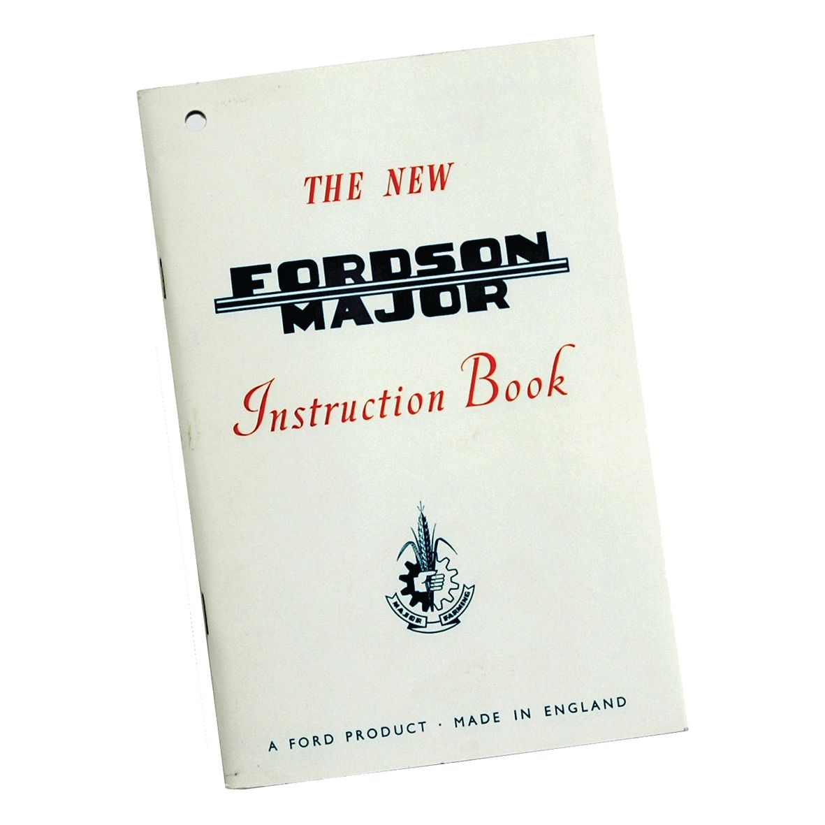 Cover of the "Manual - Fordson | Sparex Part No.S.61438," a guide for a Fordson product, made in England by Sparex. The cover is white with black and red text.