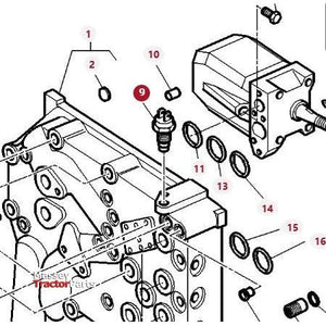 Massey Ferguson - Massey Ferguson - Low Oil Pressure Switch - 3381387M5 - Farming Parts