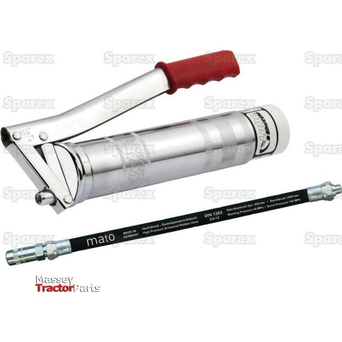 Grease Gun -  (Standard Duty) with 300mm extra safe Rubber Hose
 - S.159965 - Farming Parts