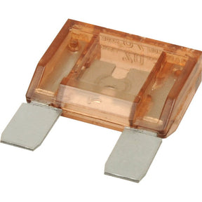 A close-up image of a Sparex Maxi Blade Fuse, 70 Amps Brown (Sparex Part No.S.26306) featuring a translucent brown plastic casing and two metal prongs.
