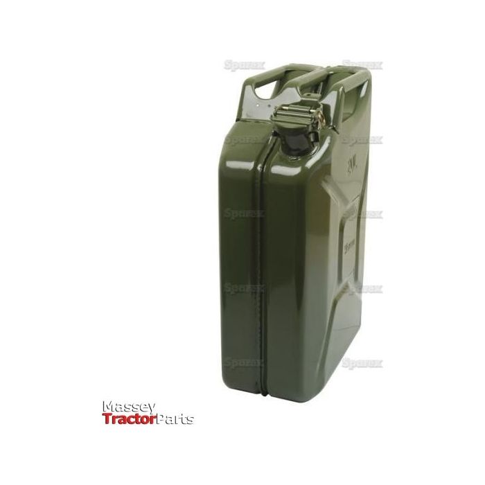 Metal Jerry Can - Green 20 ltr(s) (Unleaded Petrol)
 - S.12692 - Farming Parts