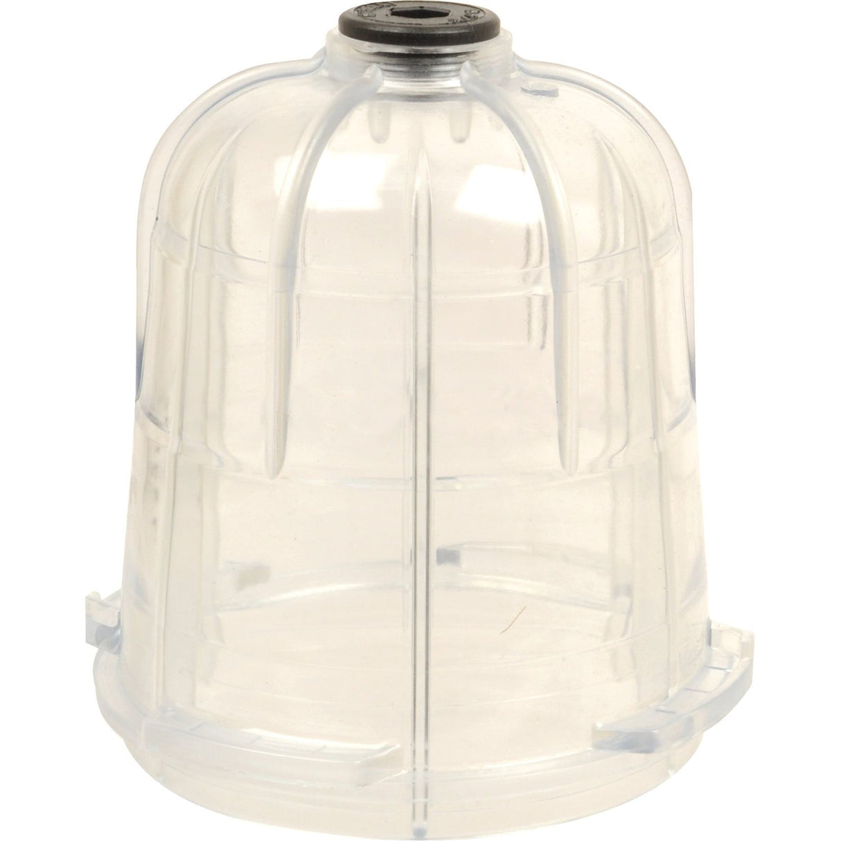 The Sparex Bowl cover, part number S.79242, is a transparent, dome-shaped plastic cover with a circular opening at the top and grooved sides, specifically designed to fit 4 & 6-inch bowls perfectly.