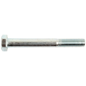 A close-up of the Sparex Metric Bolt M12x100mm (DIN 931) with a zinc-plated finish, featuring a hex head and partially threaded shank.