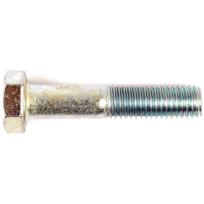 A close-up view of the Sparex Metric Bolt M12x60mm (DIN 931). This zinc-plated metal hex bolt, compliant with DIN 931 standards, features a partially threaded shaft and a hexagonal head on one end.
