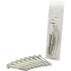 A clear plastic package containing eight Sparex Metric Bolts, M12x70mm (DIN 931) with part number S.59960 is shown, with six additional standard bolts displayed beside it.
