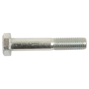 A close-up of a metal hex bolt with a threaded end and a hexagonal head, revealing the precise craftsmanship of the Metric Bolt M12x70mm (DIN 931), Sparex Part No. S.54745 by Sparex.
