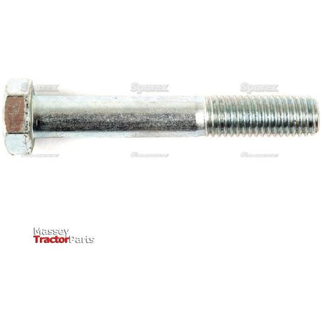 A close-up image of a hex bolt featuring a threaded end with "Sparex" displayed in the corner. This metric bolt, named Metric Bolt M12x80mm (DIN 931) and identified by Sparex Part No. S.54746, is zinc plated for added durability.
