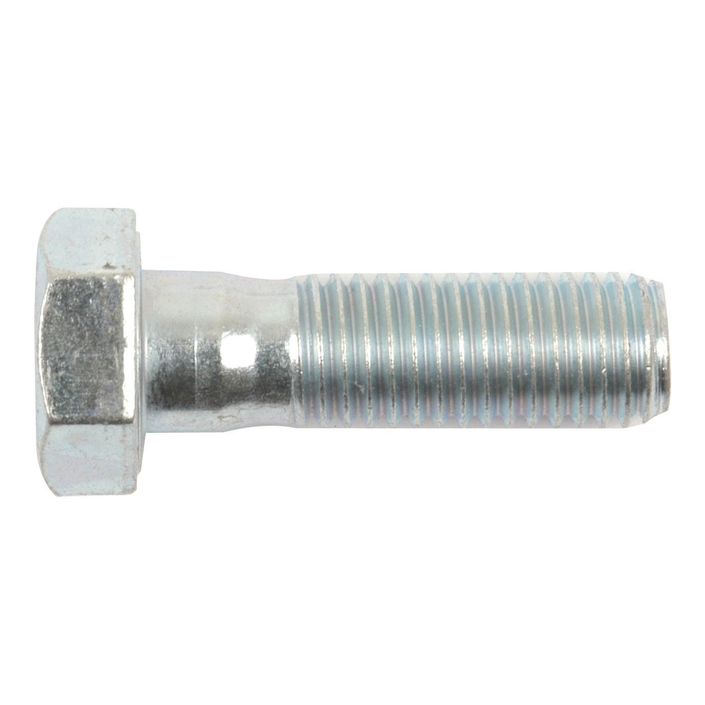 A close-up image of the Sparex Metric Bolt M14x50mm (DIN 931), featuring a zinc-plated, silver finish and hexagonal head with a threaded shaft, displayed on a white background.
