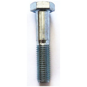 The Sparex Metric Bolt M14x70mm (DIN 931) has a hexagonal head and features threading on the lower half of its zinc-plated metallic body, with a smooth upper section. This Grade 8.8 bolt, shown against a plain white background, is perfect for various applications requiring strong metric bolts.