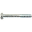 A Metric Bolt M14x90mm (DIN 931) by Sparex, Sparex Part No. S.6972, lies horizontally against a white background, showcasing its zinc-plated finish and adherence to standard bolt specifications.