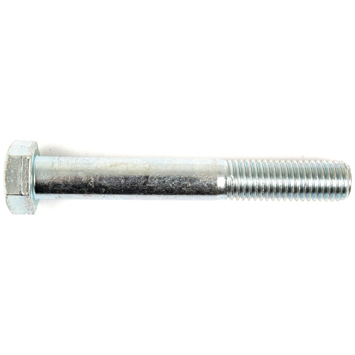 A metallic metric bolt M18x130mm with a partially threaded shank and a hexagonal head, adhering to the DIN 931 standard, available as Sparex Part No. S.53736 from the brand Sparex.