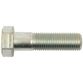 A close-up view of a Sparex Metric Bolt M22x80mm (DIN 931) | Sparex Part No. S.51629, featuring a zinc-plated finish and a partially threaded shaft. The hex bolt is oriented horizontally against a white background.
