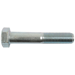A zinc-plated, metric bolt with a partially threaded shaft, adhering to DIN 931 standards: Metric Bolt M24x220mm (DIN 931) by Sparex (Part No. S.51647).