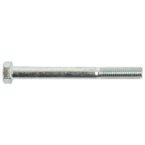 A silver hexagonal-head bolt, the Metric Bolt M5x50mm (DIN 931) by Sparex (Part No. S.53703), with a partially threaded shaft is shown horizontally against a white background.