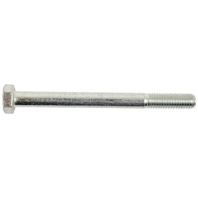 A metallic Metric Bolt M8x120mm (DIN 931) with an 8.8 tensile strength and a silver finish, featuring threads on the right end and a hexagonal head on the left end, displayed against a white background. This is Sparex Part No. S.6932 from the brand Sparex.