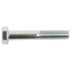 A close-up view of the Sparex Metric Bolt M8x50mm (DIN 931), featuring a zinc-plated finish, a flat six-sided head, and a threaded end.