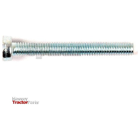 A single Metric Cheese Head Machine Screw, M3x25mm (DIN 84) - Sparex Part No.S.54075 is displayed against a plain white background, with the text "Massey Tractor Parts" partially visible in the bottom left corner.