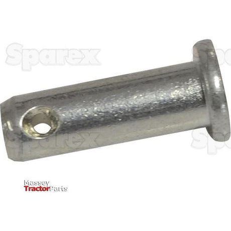 An M5.0mm x 12mm Metric Clevis Pin, labeled with "Sparex" and identified as Sparex Part No. S.52334, features a small hole near one end for use with Massey Tractor Parts.