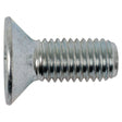 A silver, countersunk flat head Metric Countersunk Hexagon Socket Screw, M12x30mm (DIN 7991), Sparex Part No. S.11813 with a threaded shaft against a white background, perfect for metric applications.