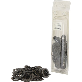 A package containing Sparex Metric Internal Shakeproof Washers (ID: 6 - 24mm | Sparex Part No. S.12187), with several metric washers scattered in front of the package.