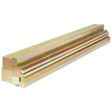 A neat row includes a stack of varying sizes of rectangular metal bars, featuring the Metric Key Steel - Assorted (9 pcs. Bundle) Din 6880 - S.3490 from the brand Sparex.