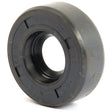 A gray, circular rubber oil seal with a center hole and engraved text around the outer edge, measuring 12 x 30 x 10mm. This Sparex Metric Rotary Shaft Seal (Sparex Part No. S.50158) ensures a secure fit for your machinery needs with its Single Lip design.