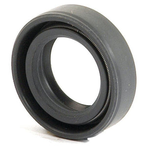 The Sparex Metric Rotary Shaft Seal, measuring 15 x 24 x 7mm (Sparex Part No.S.50160), is a circular black rubber seal with a visible inner spring. Designed with a double lip, this seal ensures a secure and reliable fit for machinery or automotive applications.