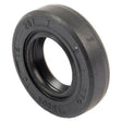 The Sparex Metric Rotary Shaft Seal (Part No. S.50162), measuring 15 x 28 x 7mm, is a black rubber seal with molded numbers and letters on its surface. It boasts a double lip design for enhanced reliability.