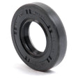 An image of the Sparex Metric Rotary Shaft Seal, featuring a black rubber composition with a circular shape and ridged inner edges. This Double Lip seal measures 20 x 40 x 7mm and is identified by Sparex Part No. S.50184.