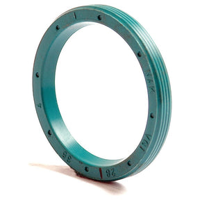 A blue-green circular rubber seal, featuring raised text along the edges, serves as the Sparex Metric Rotary Shaft Seal with a Single Lip, dimensions 28 x 35 x 4mm (Sparex Part No. S.50221).