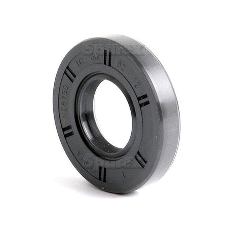 The Sparex Metric Rotary Shaft Seal, part number S.50251, is a black rubber oil seal with a cylindrical shape and a central hole, featuring numbers and letters around the edge. This seal measures 30 x 62 x 12mm and includes a Double Lip for enhanced performance.