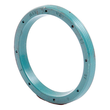 A close-up view of the light blue, circular gasket with visible engravings showcases the precision of the Sparex Metric Rotary Shaft Seal, 30 x 37 x 4mm Double Lip (Part No. S.50233).